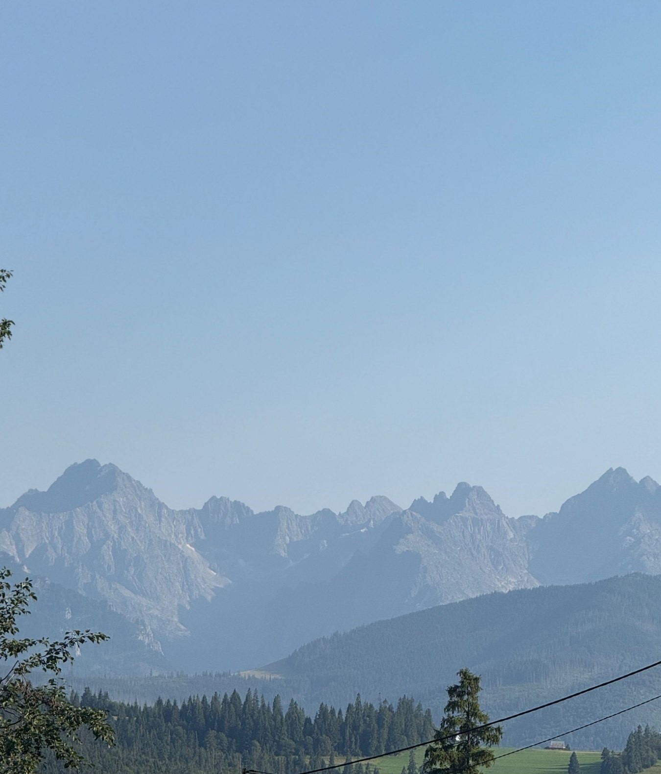 Widok na Tatry z apartamentu